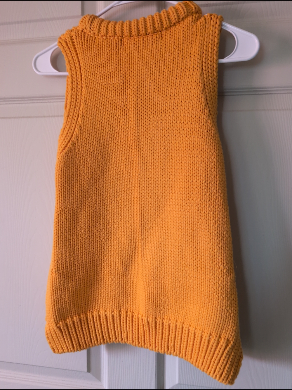 Sleeveless Knit Tank Top - Golden Yellow - Picture 6 of 6